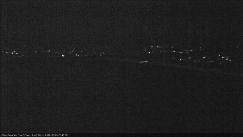 Lake Travis webcam, August 26, 2018 10:50 PM CT
