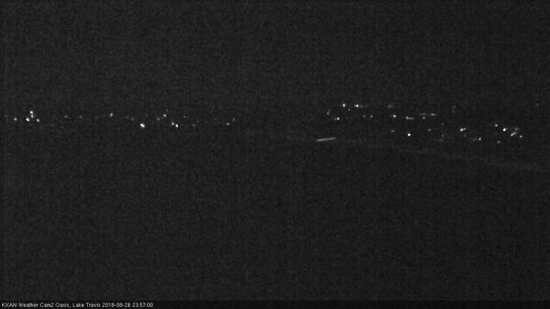 Lake Travis webcam, August 26, 2018 11:00 PM CT