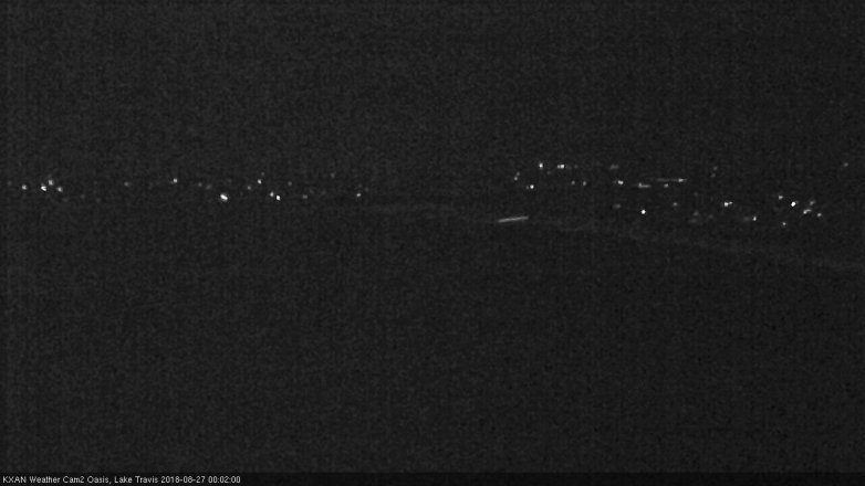 Lake Travis webcam, August 26, 2018 11:05 PM CT