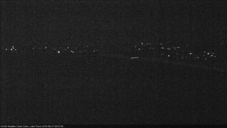 Lake Travis webcam, August 26, 2018 11:10 PM CT