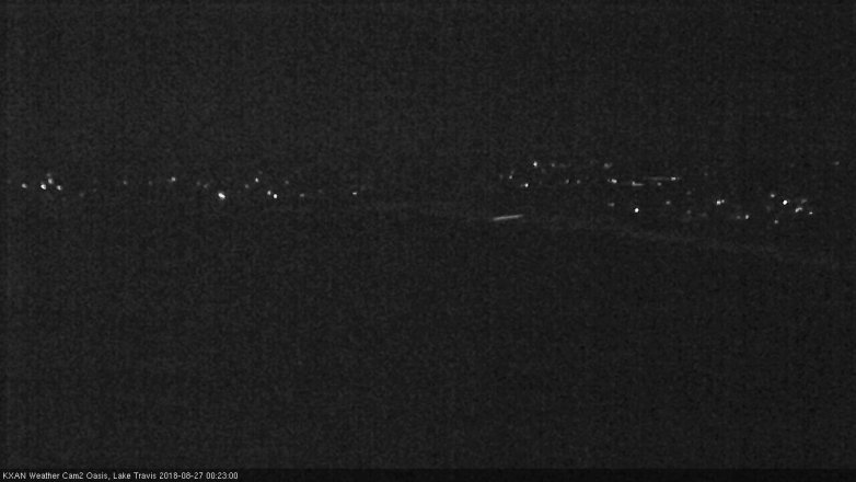 Lake Travis webcam, August 26, 2018 11:25 PM CT