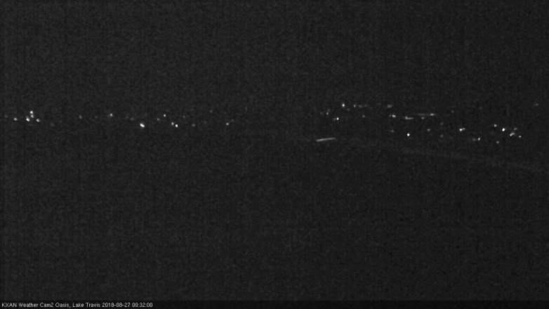 Lake Travis webcam, August 26, 2018 11:35 PM CT