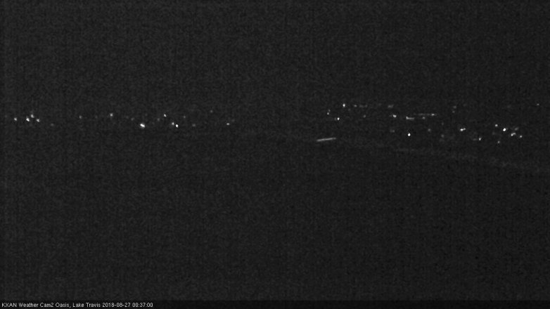 Lake Travis webcam, August 26, 2018 11:40 PM CT
