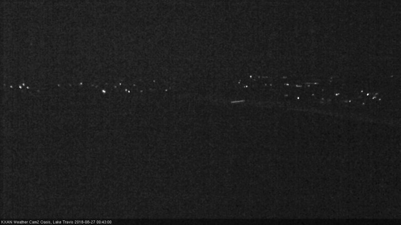 Lake Travis webcam, August 26, 2018 11:45 PM CT