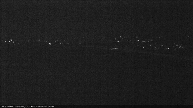 Lake Travis webcam, August 26, 2018 12:00 AM CT