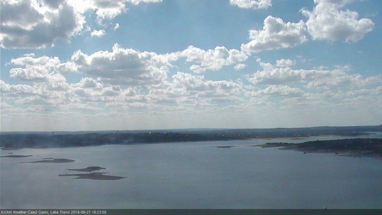 Lake Travis webcam, August 27, 2018 3:25 PM CT