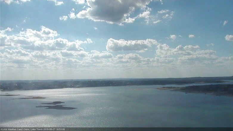 Lake Travis webcam, August 27, 2018 3:55 PM CT