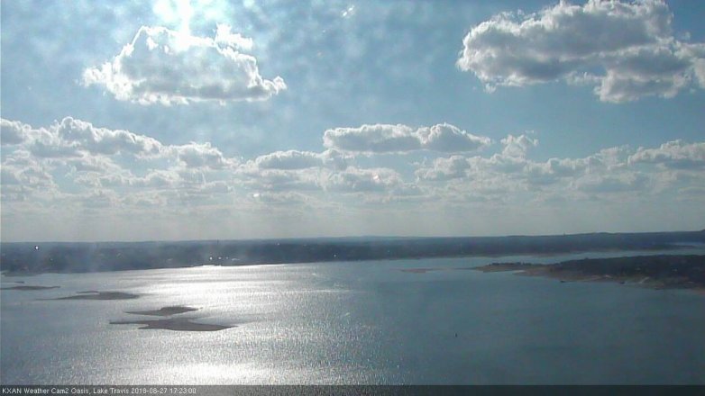 Lake Travis webcam, August 27, 2018 4:25 PM CT