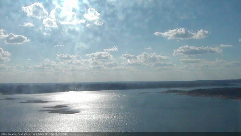 Lake Travis webcam, August 27, 2018 4:40 PM CT