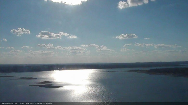 Lake Travis webcam, August 27, 2018 5:10 PM CT