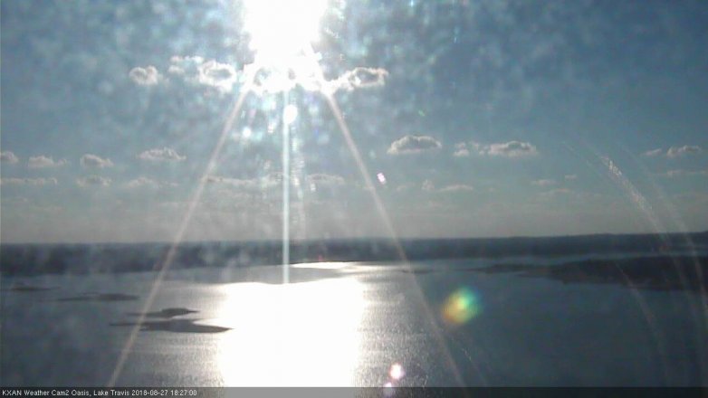 Lake Travis webcam, August 27, 2018 5:30 PM CT