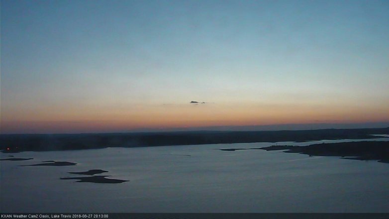Lake Travis webcam, August 27, 2018 7:15 PM CT