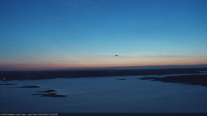 Lake Travis webcam, August 27, 2018 7:25 PM CT