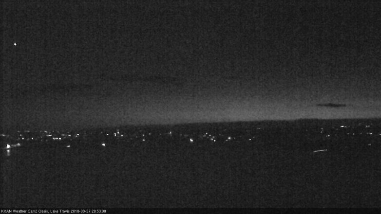 Lake Travis webcam, August 27, 2018 7:55 PM CT