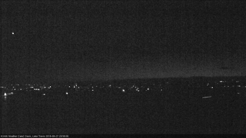 Lake Travis webcam, August 27, 2018 8:00 PM CT
