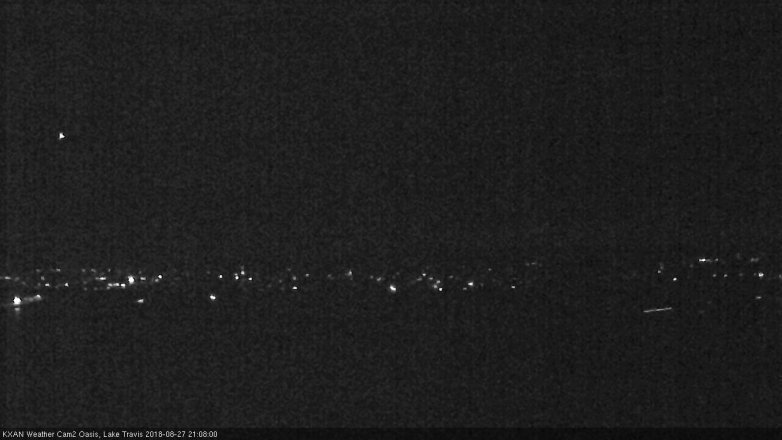 Lake Travis webcam, August 27, 2018 8:10 PM CT
