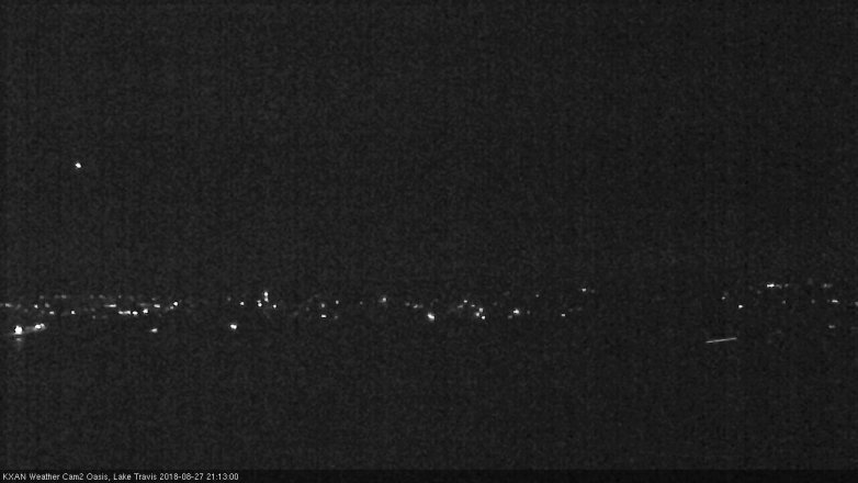 Lake Travis webcam, August 27, 2018 8:15 PM CT