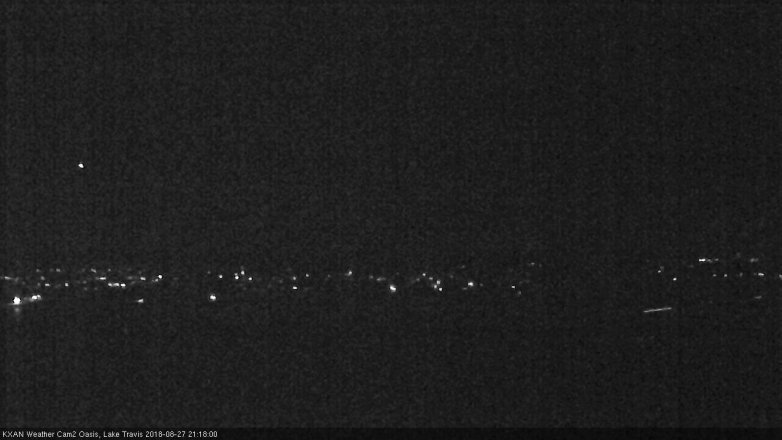 Lake Travis webcam, August 27, 2018 8:20 PM CT