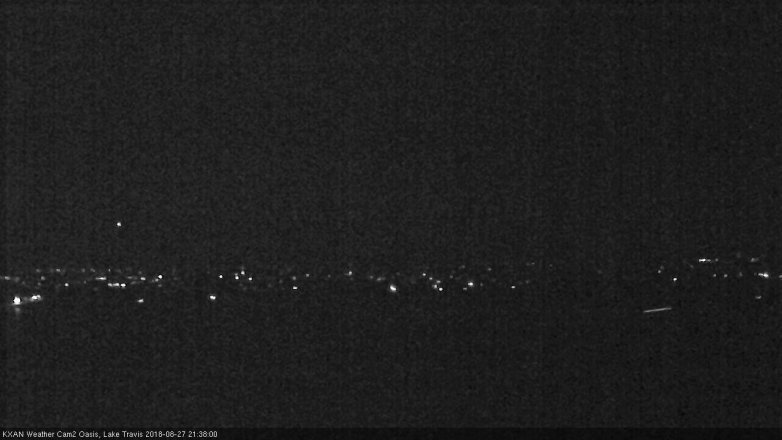 Lake Travis webcam, August 27, 2018 8:40 PM CT