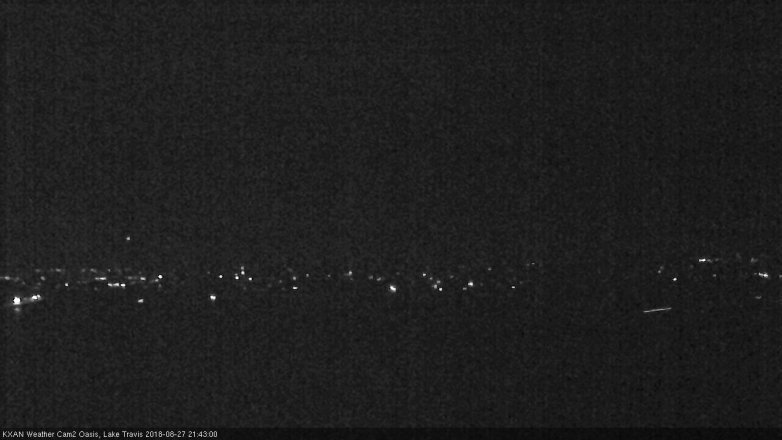 Lake Travis webcam, August 27, 2018 8:45 PM CT
