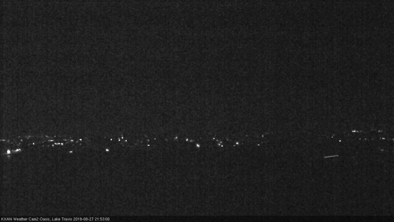 Lake Travis webcam, August 27, 2018 8:55 PM CT