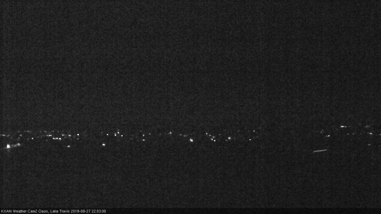 Lake Travis webcam, August 27, 2018 9:05 PM CT