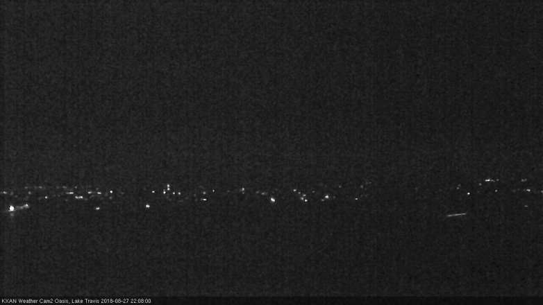 Lake Travis webcam, August 27, 2018 9:10 PM CT
