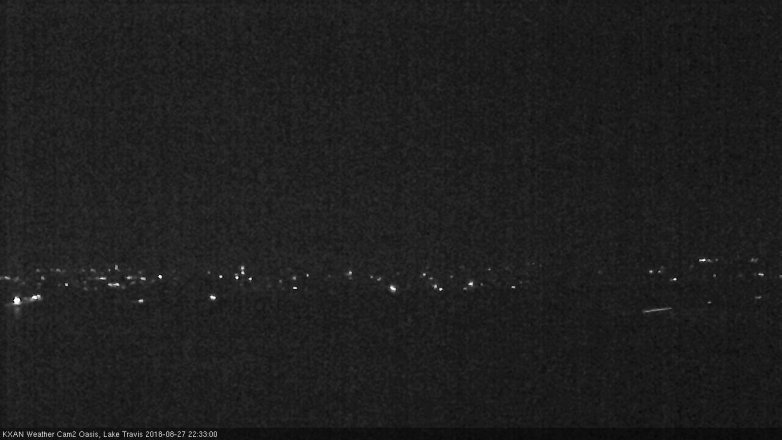 Lake Travis webcam, August 27, 2018 9:35 PM CT