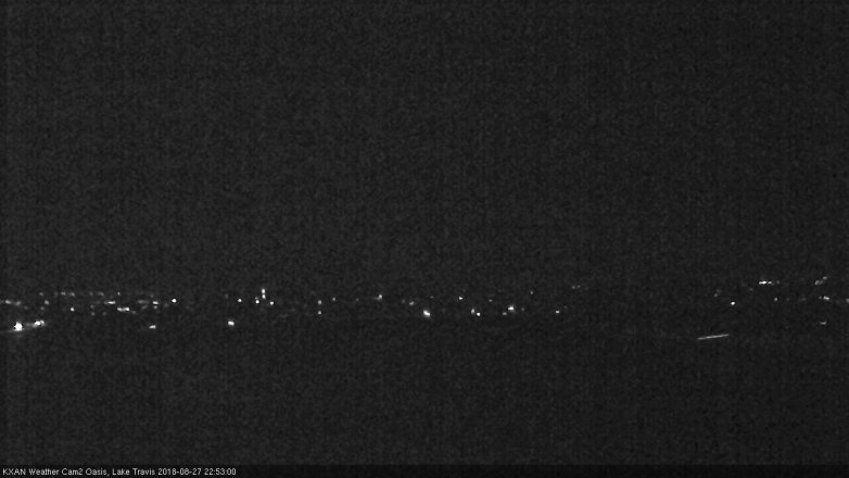 Lake Travis webcam, August 27, 2018 9:55 PM CT