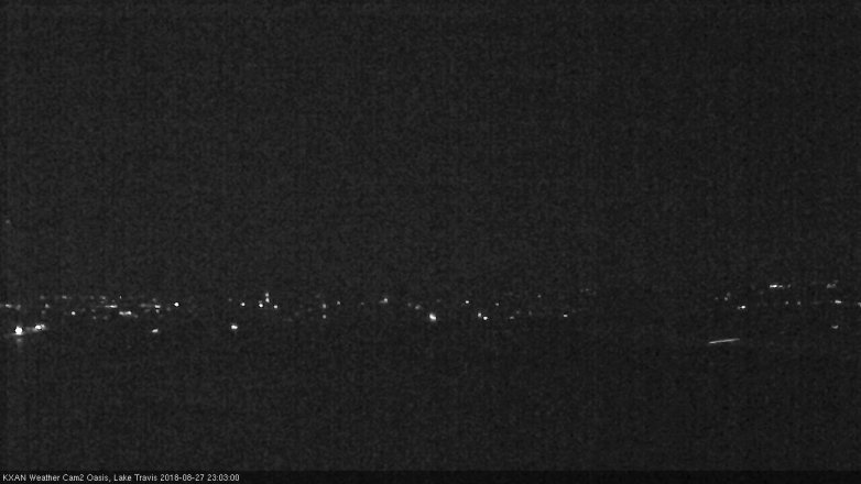 Lake Travis webcam, August 27, 2018 10:05 PM CT