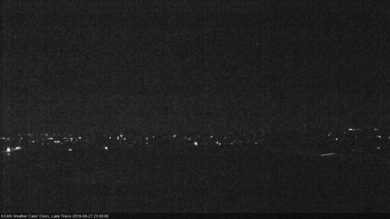 Lake Travis webcam, August 27, 2018 10:10 PM CT