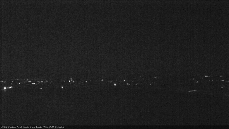 Lake Travis webcam, August 27, 2018 10:20 PM CT