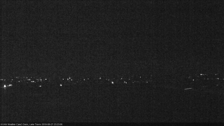 Lake Travis webcam, August 27, 2018 10:25 PM CT