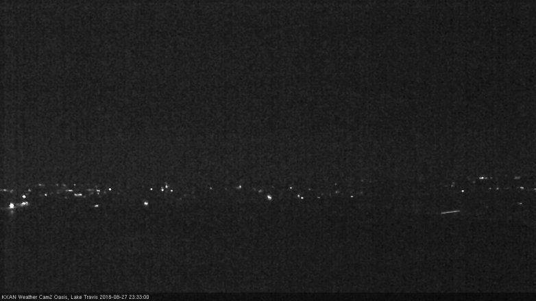 Lake Travis webcam, August 27, 2018 10:35 PM CT