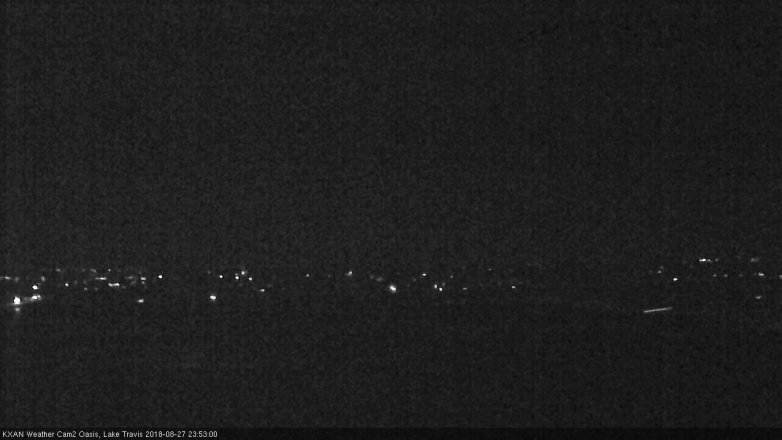 Lake Travis webcam, August 27, 2018 10:55 PM CT
