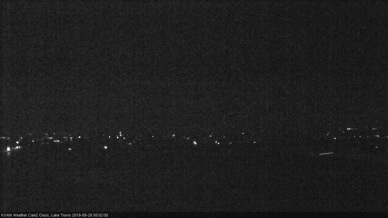 Lake Travis webcam, August 27, 2018 11:05 PM CT