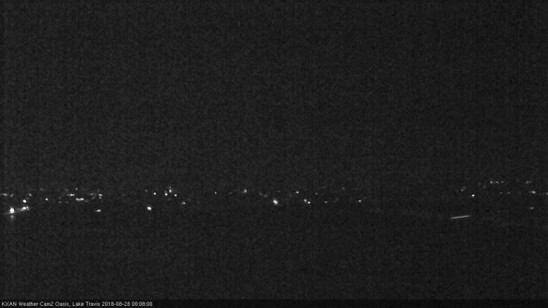 Lake Travis webcam, August 27, 2018 11:10 PM CT