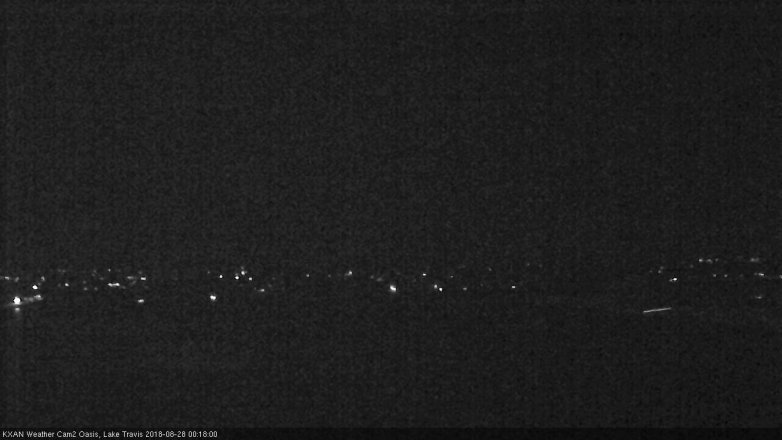 Lake Travis webcam, August 27, 2018 11:20 PM CT