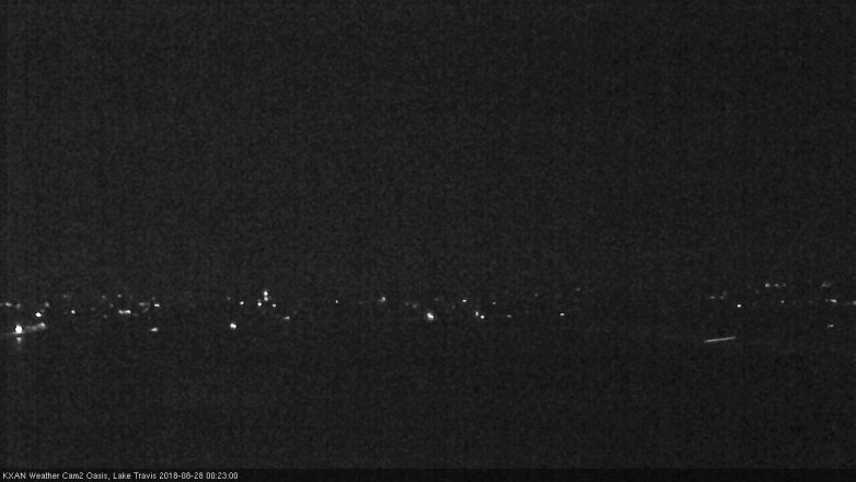 Lake Travis webcam, August 27, 2018 11:25 PM CT