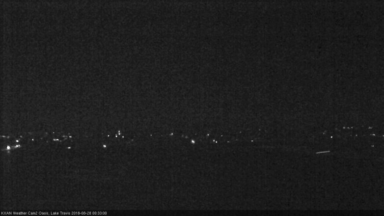 Lake Travis webcam, August 27, 2018 11:35 PM CT