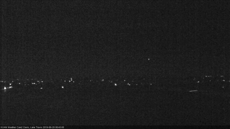 Lake Travis webcam, August 27, 2018 11:45 PM CT