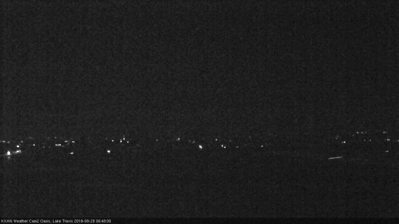 Lake Travis webcam, August 27, 2018 11:50 PM CT