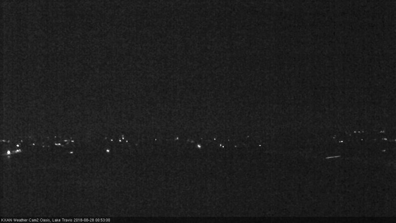 Lake Travis webcam, August 27, 2018 11:55 PM CT