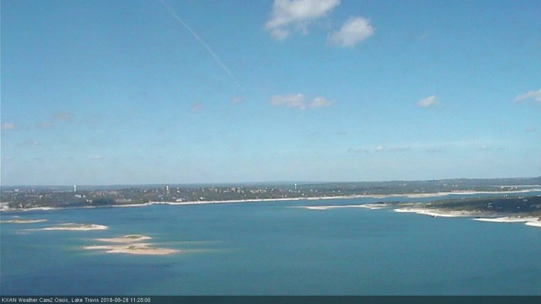 Lake Travis webcam, August 28, 2018 10:30 AM CT