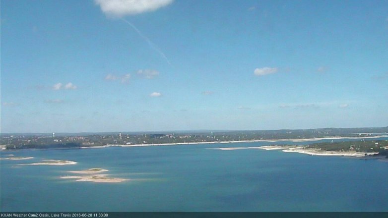 Lake Travis webcam, August 28, 2018 10:35 AM CT