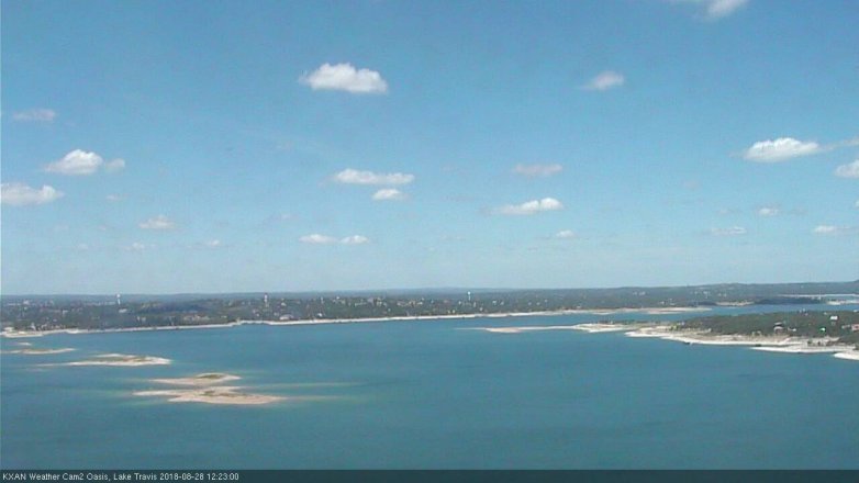 Lake Travis webcam, August 28, 2018 11:25 AM CT