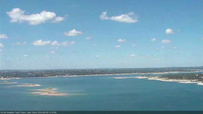 Lake Travis webcam, August 28, 2018 11:35 AM CT