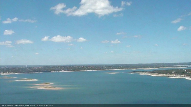 Lake Travis webcam, August 28, 2018 11:40 AM CT