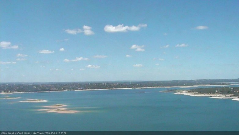 Lake Travis webcam, August 28, 2018 11:55 AM CT