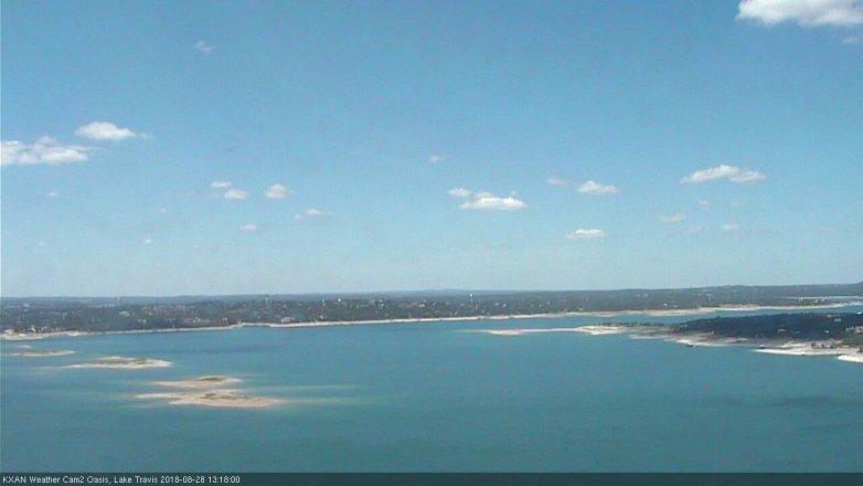 Lake Travis webcam, August 28, 2018 12:20 PM CT